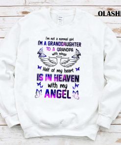 Grandpa Angel Half Of My Heart Is In Heaven With My Angel T-shirt