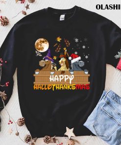 Horse Halloween And Merry Christmas Happy Hallothanksmas T-shirt Horse Halloween And Merry Christmas Happy Hallothanksmas T-shirt
