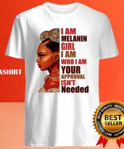 I Am Melanin Girl Afro Queen African T-shirt