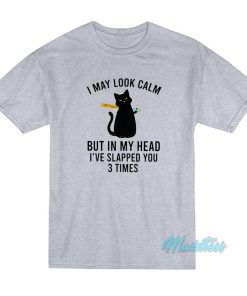 I May Look Calm Cat T-Shirt