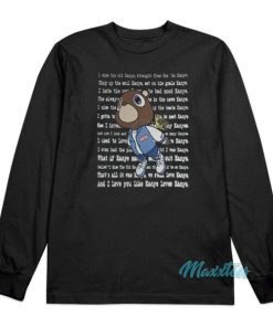 I Miss The Old Kanye West Flying Bear Long Sleeve Shirt