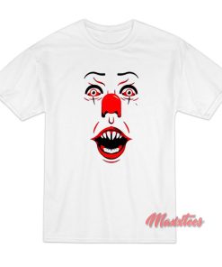 IT Stephen King Face Halloween T-Shirt on Sale