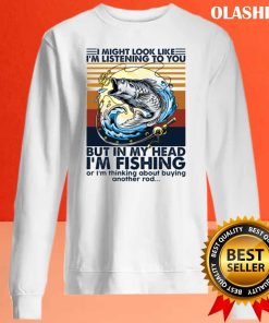 In My Head I’m Fishing Vintage Shirt