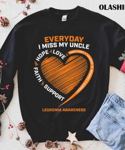 In Remembrance Loving Memory Of My Uncle Leukemia Awareness T-shirt In Remembrance Loving Memory Of My Uncle Leukemia Awareness T-shirt