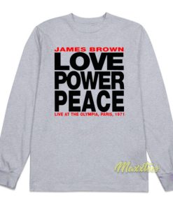 James Brown Love Power Peace Long Sleeve Shirt 2