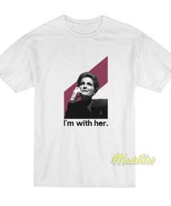 Janeway Cranberry I’m With Her T-Shirt