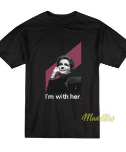 Janeway Cranberry I’m With Her T-Shirt