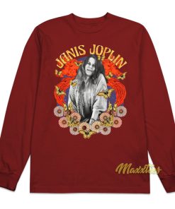 Janis Joplin Janis Butterflies Long Sleeve Shirt
