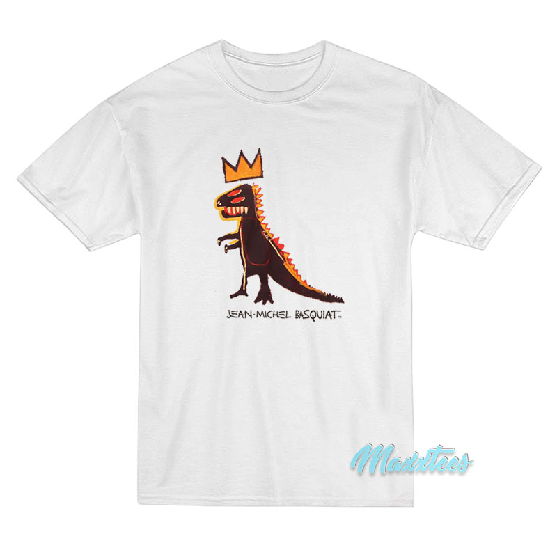 Jean Michel Basquiat Dinosaur Crown T-Shirt Jean Michel Basquiat Dinosaur Crown T-Shirt