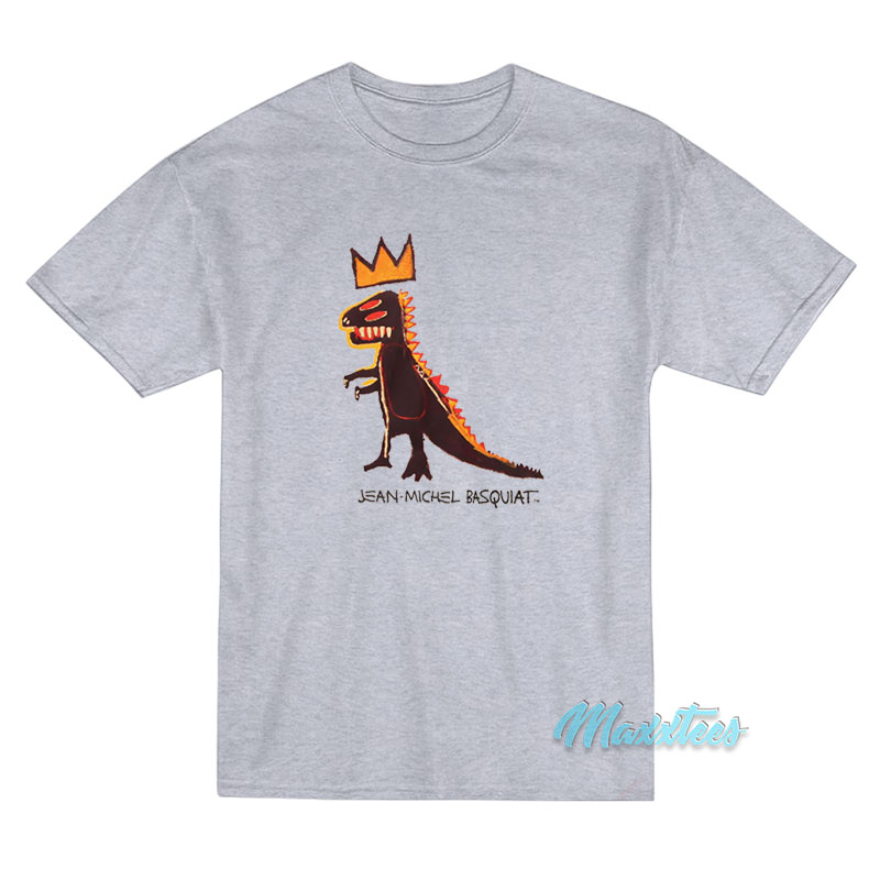 Jean Michel Basquiat Dinosaur Crown T-Shirt Jean Michel Basquiat Dinosaur Crown T-Shirt