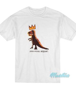 Jean Michel Basquiat Dinosaur Crown T-Shirt 2 Jean Michel Basquiat Dinosaur Crown T Shirt 3