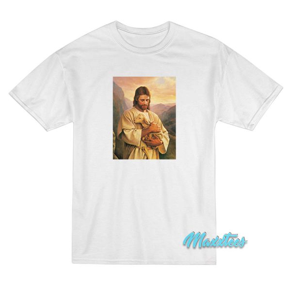 Jesus Christ Holding a Lamb T-Shirt Jesus Christ Holding a Lamb T-Shirt
