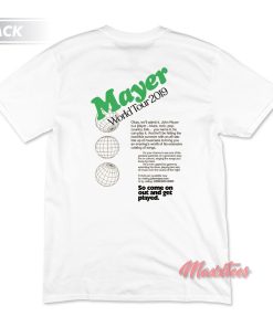 John Mayer Caricature Photo World Tour T-Shirt