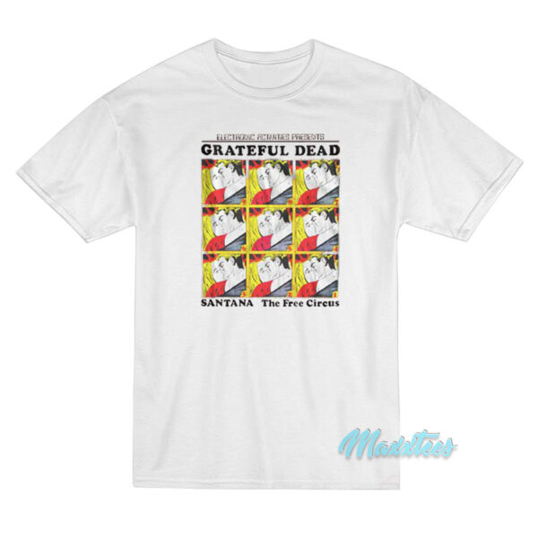 John Mayer Grateful Dead Santana T-Shirt John Mayer Grateful Dead Santana T-Shirt