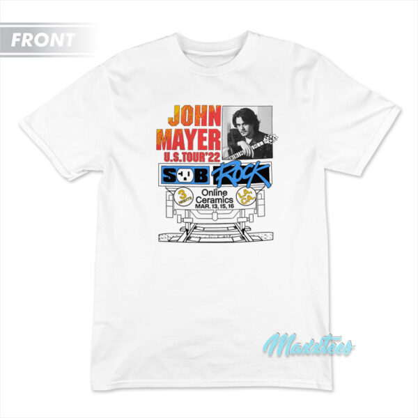 John Mayer US Tour 22 Sob Rock LA Train T-Shirt John Mayer US Tour 22 Sob Rock LA Train T-Shirt