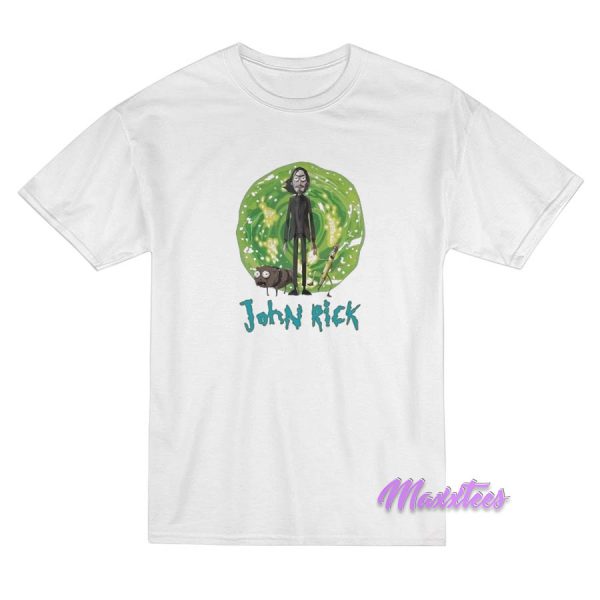 John Rick John Wick Rick And Morty Crossover T-Shirt John Rick John Wick Rick And Morty Crossover T-Shirt