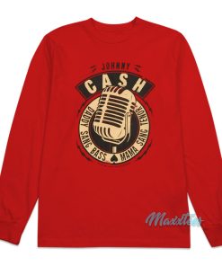 Johnny Cash Daddy Sang Bass Long Sleeve Shirt 1