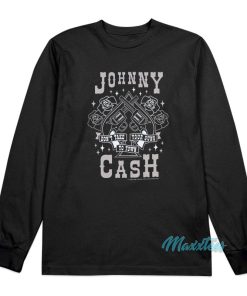 Johnny Cash Guns Kids Long Sleeve Shirt