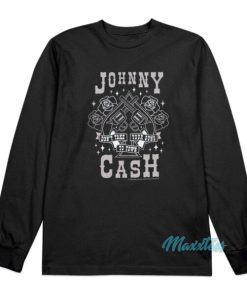 Johnny Cash Guns Kids Long Sleeve Shirt