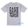 Johnny Cash Hank Willie And Waylon T-Shirt
