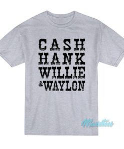 Johnny Cash Hank Willie And Waylon T-Shirt