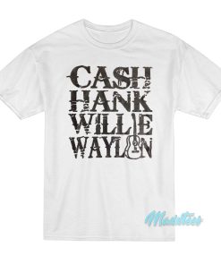 Johnny Cash Hank Willie Waylon T-Shirt Johnny Cash Hank Willie Waylon T-Shirt