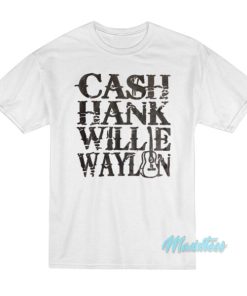 Johnny Cash Hank Willie Waylon T Shirt 3
