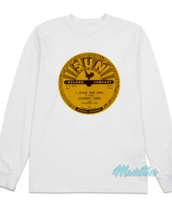 Johnny Cash Sun Records I Walk The Line Long Sleeve Shirt