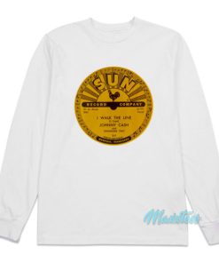 Johnny Cash Sun Records I Walk The Line Long Sleeve Shirt
