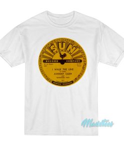 Johnny Cash Sun Records I Walk The Line T-Shirt