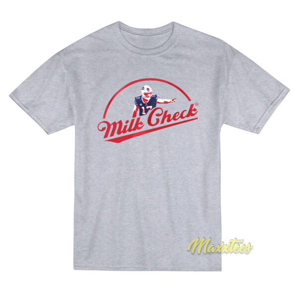Josh Allen Milk Check T-Shirt Josh Allen Milk Check T-Shirt