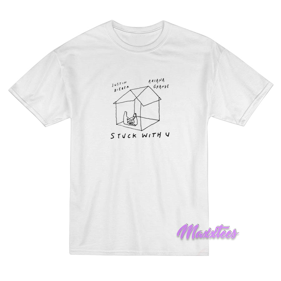 Justin Bieber And Ariana Grande Stuck With U T-Shirt Justin Bieber And Ariana Grande Stuck With U T-Shirt