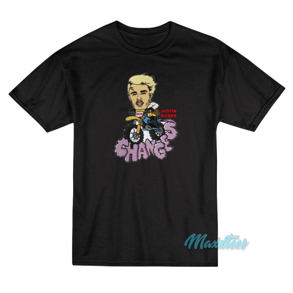 Justin Bieber Changes Caricature T-Shirt Justin Bieber Changes Caricature T-Shirt
