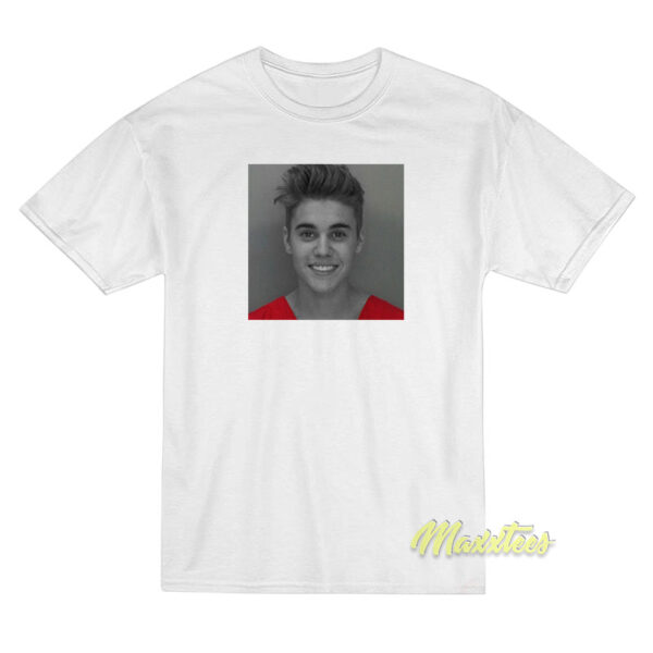Justin Bieber Mugshot T-Shirt Unisex Justin Bieber Mugshot T-Shirt Unisex