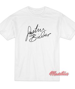 Justin Bieber Signature T-Shirt Justin Bieber Signature T-Shirt