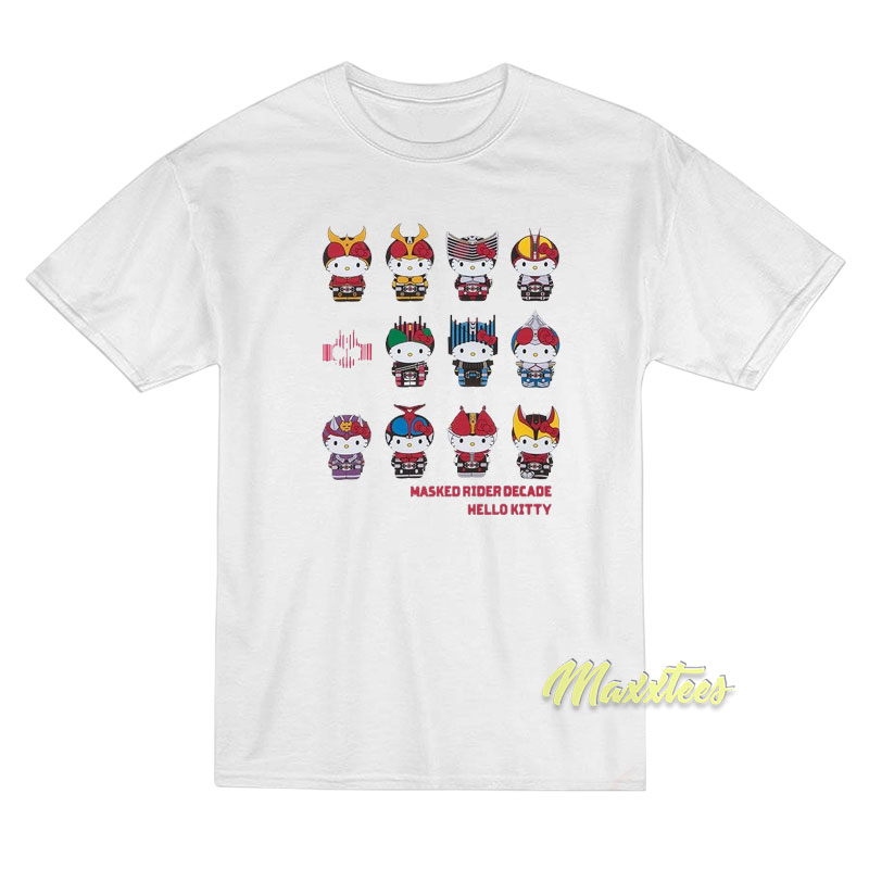 Kamen Rider Decade Hello Kitty T-Shirt Kamen Rider Decade Hello Kitty T-Shirt