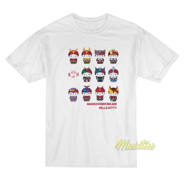 Kamen Rider Decade Hello Kitty T-Shirt Kamen Rider Decade Hello Kitty T-Shirt