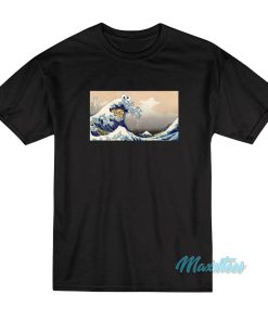 Kanagawa Wave Cookie Monster T-Shirt