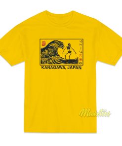 Kanagawa Wave Surfing Skeleton T Shirt 1