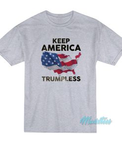 Keep America Trumpless USA Flag Map T-Shirt