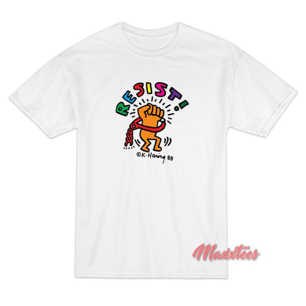 Keith Haring Resist T-Shirt Keith Haring Resist T-Shirt