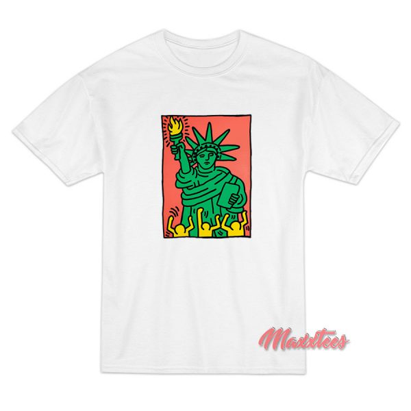 Keith Haring Statue of Liberty T-Shirt Keith Haring Statue of Liberty T-Shirt