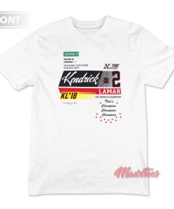 Kendrick Lamar Champion TDE Racing T-Shirt