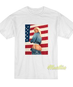 Kim Kardashian American Flag T-Shirt