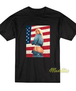 Kim Kardashian American Flag T-Shirt