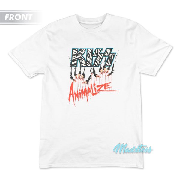 Kiss Animalize Tour 84-85 T-Shirt Kiss Animalize Tour 84-85 T-Shirt