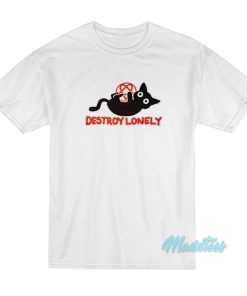 Kodone Destroy Lonely Black Cat T Shirt 3