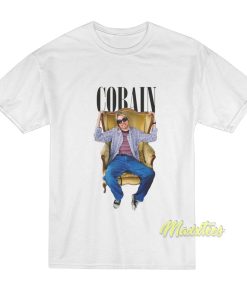 Kurt Cobain Sitting Chair T Shirt 2