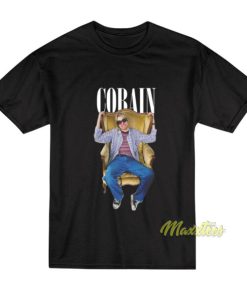 Kurt Cobain Sitting Chair T Shirt 3