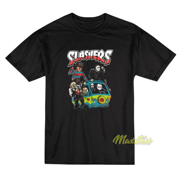 L Slashers Horror Movie Scooby Doo Parody T-Shirt L Slashers Horror Movie Scooby Doo Parody T-Shirt